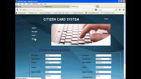 smart citizen card system project|Introduction .